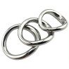 MenSteel Cockring en métal Curved Steel